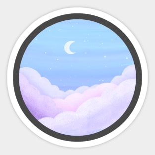 Pastel skies Sticker